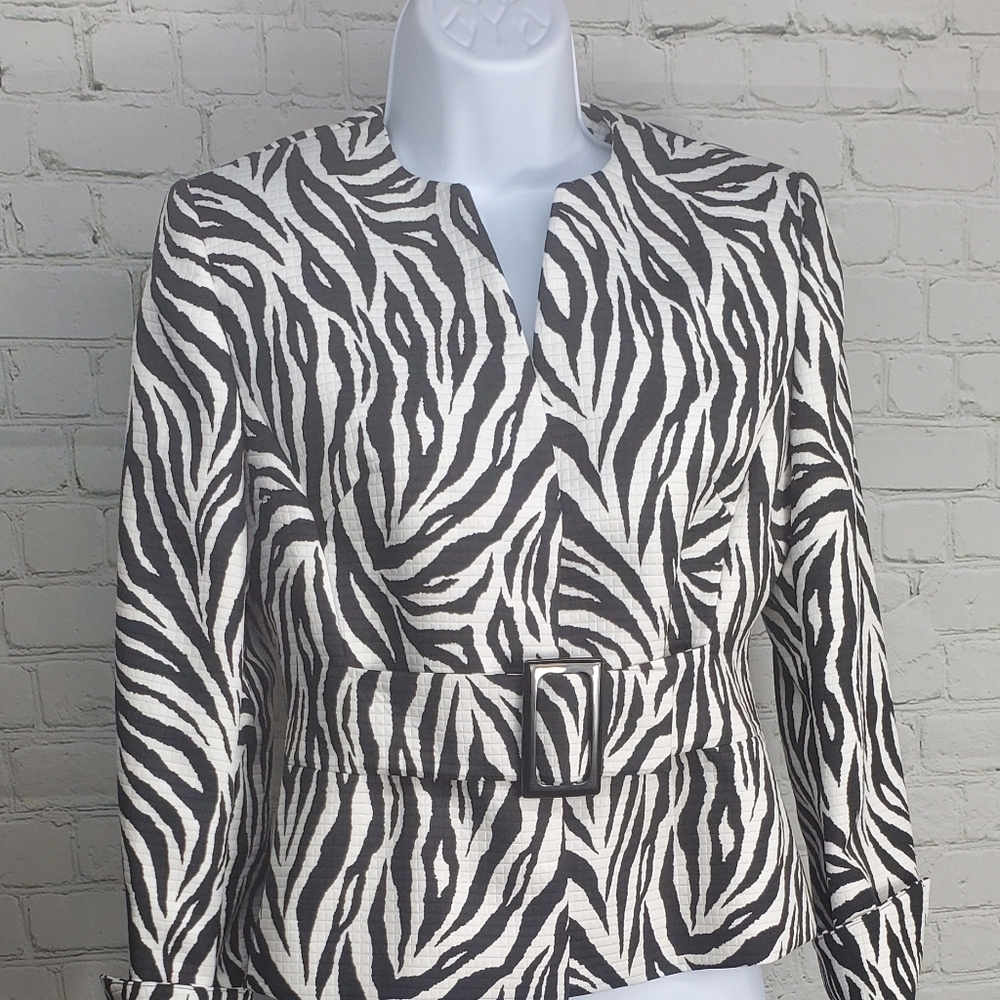Liz Clairborne - Zebra Print Jacket - image 1